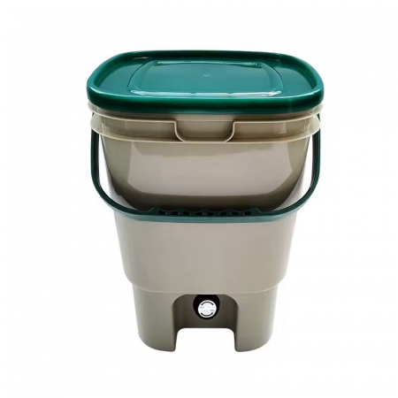 20L Bokashi bucket beige/green