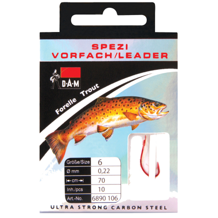 DAM Forellenhaken mit Vorfach