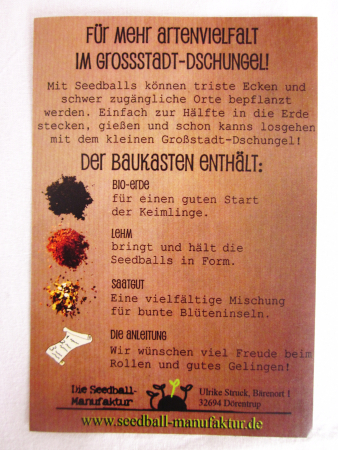 Preview: Seedball Baukasten "Bienenbankett"