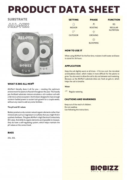 BIOBIZZ All-Mix Erde BIOBIZZ All-Mix Erde