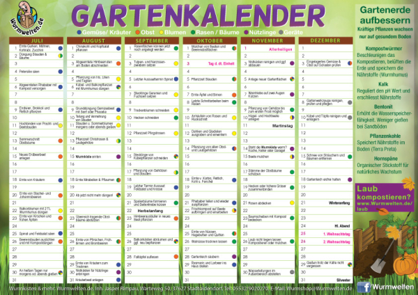 Dauer Gartenkalender Winter Dauer Gartenkalender Winter