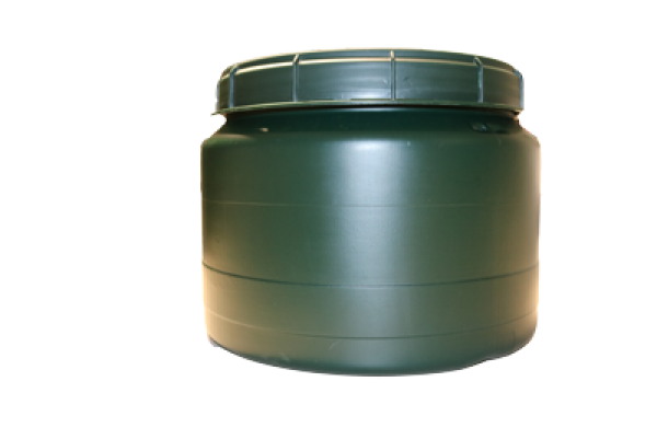Weithals-Fass grün 25 Liter mit Deckel