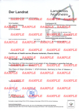 Health Certificate for Worms