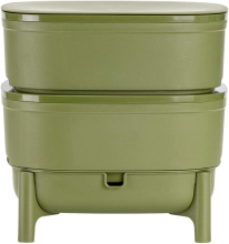 Wurmkomposter Plastia recycelt grün